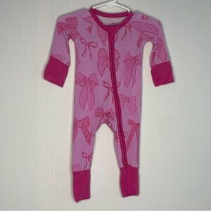 Velveteen By Bunny Knots Bamboo Footie Romper Stretch Zipper Size Newborn